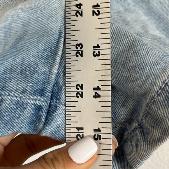 Sézane Rome Shorts Jeans Womens Size 6 Blue - Picture 4 of 7